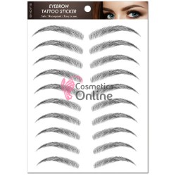 Tatuaje pentru sprancene temporare BLACK-09, 10 perechi de culoare Neagra
